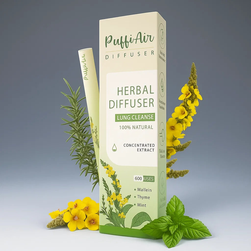 PUFFIAIR™ Mullein Herbal Diffuser - 600 Puffs 🫁
