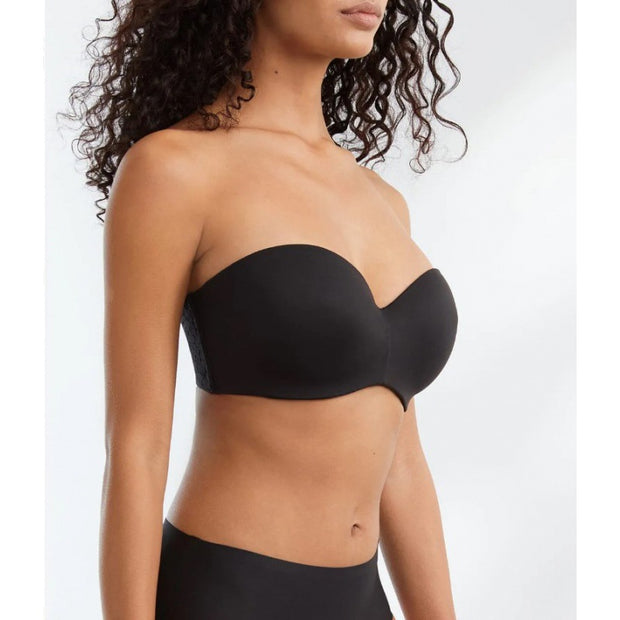 Full Support Non-Slip Convertible Bandeau Bra Strapless Push up