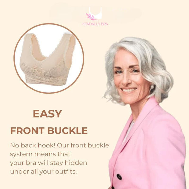 Bra Front Cross Side Buckle Lace Bras Suitable for Any Women