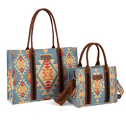 ❤️Wrangler Southwestern Dual Sided Print Canvas Tote Collection❤️